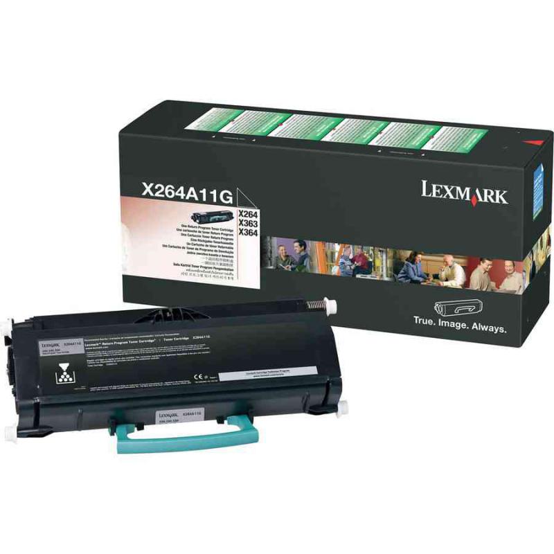 تونر کارتریج لیزر مشکی Lexmark X264A11G غیر اورجینال-طرح چین