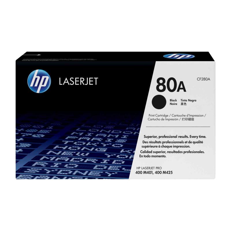 پرینتری که از تونر کارتریج HP 80A تغذیه می کند