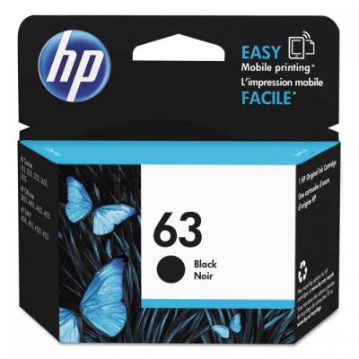 کارتریج جوهری طرح  hp 63 black
