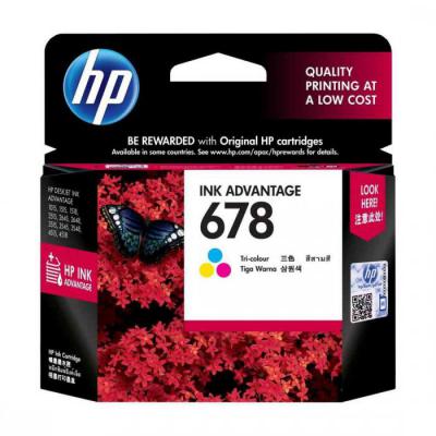 کارتریج جوهری hp 678 cmy